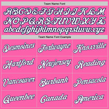 Load image into Gallery viewer, Custom Stitched Light Blue Navy-Pink Split Fashion Sports Pullover Sweatshirt Hoodie