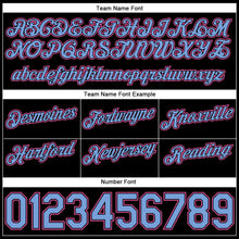 Laden Sie das Bild in den Galerie-Viewer, Custom White Light Blue-Pink Authentic Throwback Split Fashion Basketball Shorts