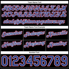 Загрузить изображение в средство просмотра галереи, Custom White Royal-Red Authentic Throwback Split Fashion Basketball Shorts