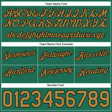 Load image into Gallery viewer, Custom White Old Gold-Kelly Green Authentic Throwback Split Fashion Basketball Shorts