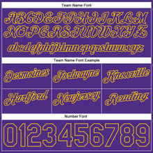 Загрузить изображение в средство просмотра галереи, Custom White Purple-Gold Authentic Throwback Split Fashion Basketball Shorts