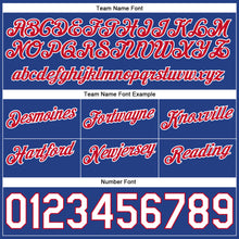 Load image into Gallery viewer, Custom Light Blue Red-Royal Authentic Throwback Split Fashion Basketball Shorts