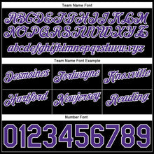 Laden Sie das Bild in den Galerie-Viewer, Custom Gold Purple-Black Authentic Throwback Split Fashion Basketball Shorts