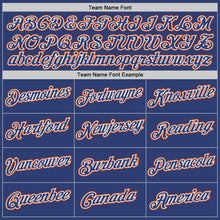 Load image into Gallery viewer, Custom Stitched White Royal-Orange Split Fashion Sports Pullover Sweatshirt Hoodie