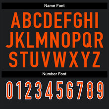 Загрузить изображение в средство просмотра галереи, Custom Black Orange-White Split Fashion Football Jersey