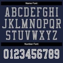 Загрузить изображение в средство просмотра галереи, Custom Navy Gray-White Split Fashion Football Jersey