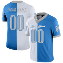 Загрузить изображение в средство просмотра галереи, Custom Powder Blue Gray-White Split Fashion Football Jersey
