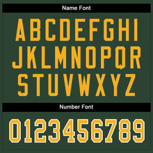 Load image into Gallery viewer, Custom Green Gold-White Split Fashion Football Jersey