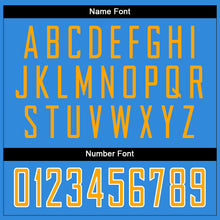 Загрузить изображение в средство просмотра галереи, Custom Powder Blue Gold-White Split Fashion Football Jersey