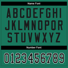 Load image into Gallery viewer, Custom Kelly Green Black-White Split Fashion Football Jersey
