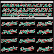 Load image into Gallery viewer, Custom Black Kelly Green-White Authentic Split Fashion Baseball Jersey
