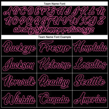 Laden Sie das Bild in den Galerie-Viewer, Custom White Black-Pink Authentic Split Fashion Baseball Jersey