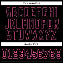 Laden Sie das Bild in den Galerie-Viewer, Custom White Black-Pink Authentic Split Fashion Baseball Jersey