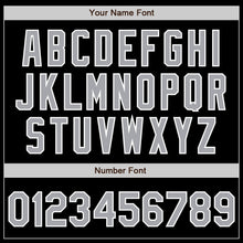 Load image into Gallery viewer, Custom Black Gray-Panther Blue Authentic Split Fashion Baseball Jersey