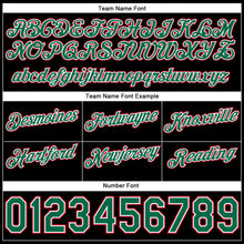 Load image into Gallery viewer, Custom White Kelly Green-Black Authentic Throwback Split Fashion Basketball Shorts