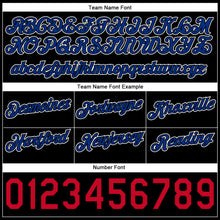 Загрузить изображение в средство просмотра галереи, Custom White Royal-Black Authentic Throwback Split Fashion Basketball Shorts