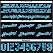 Load image into Gallery viewer, Custom White Teal-Black Authentic Throwback Split Fashion Basketball Shorts