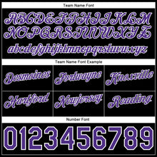 Load image into Gallery viewer, Custom Pink Purple-Black Authentic Throwback Split Fashion Basketball Shorts