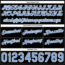 Laden Sie das Bild in den Galerie-Viewer, Custom Gold Light Blue-Black Authentic Throwback Split Fashion Basketball Shorts