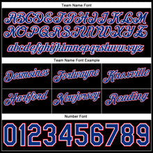 Загрузить изображение в средство просмотра галереи, Custom Cream Royal-Black Authentic Throwback Split Fashion Basketball Shorts