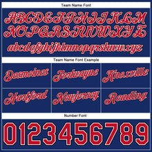 Charger l'image dans la galerie, Custom White Red-Royal Authentic Throwback Split Fashion Basketball Shorts