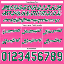 Load image into Gallery viewer, Custom Light Blue Kelly Green-Pink Authentic Throwback Split Fashion Basketball Shorts