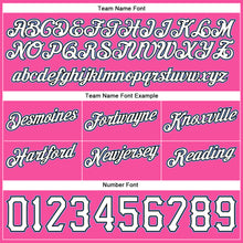 Laden Sie das Bild in den Galerie-Viewer, Custom Pink White-Light Blue Authentic Throwback Split Fashion Basketball Shorts