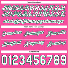 Laden Sie das Bild in den Galerie-Viewer, Custom Pink White-Kelly Green Authentic Throwback Split Fashion Basketball Shorts