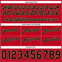 Загрузить изображение в средство просмотра галереи, Custom White Black-Red Authentic Throwback Split Fashion Basketball Shorts