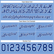 Laden Sie das Bild in den Galerie-Viewer, Custom Gold Royal-Light Blue Authentic Throwback Split Fashion Basketball Shorts