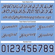 Laden Sie das Bild in den Galerie-Viewer, Custom Gold Navy-Light Blue Authentic Throwback Split Fashion Basketball Shorts