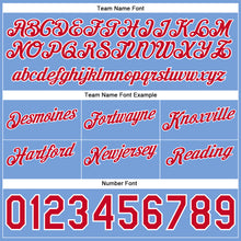 Charger l'image dans la galerie, Custom Navy Red-Light Blue Authentic Throwback Split Fashion Basketball Shorts