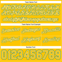 Загрузить изображение в средство просмотра галереи, Custom White Gold-Kelly Green Authentic Throwback Split Fashion Basketball Shorts