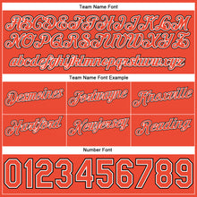 Загрузить изображение в средство просмотра галереи, Custom White Orange-Black Authentic Throwback Split Fashion Basketball Shorts