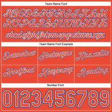 Load image into Gallery viewer, Custom White Orange-Royal Authentic Throwback Split Fashion Basketball Shorts