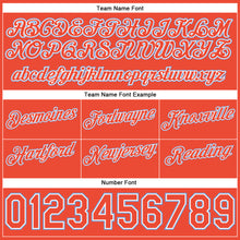 Laden Sie das Bild in den Galerie-Viewer, Custom White Orange-Light Blue Authentic Throwback Split Fashion Basketball Shorts