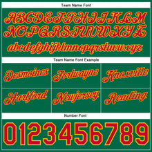 Загрузить изображение в средство просмотра галереи, Custom Cream Red-Kelly Green Authentic Throwback Split Fashion Basketball Shorts