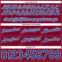 Charger l'image dans la galerie, Custom Navy Royal-Maroon Authentic Throwback Split Fashion Basketball Shorts