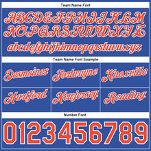 Load image into Gallery viewer, Custom Gray Orange-Blue Authentic Throwback Split Fashion Basketball Shorts