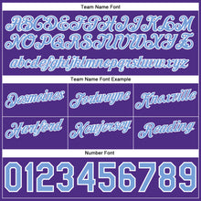 Laden Sie das Bild in den Galerie-Viewer, Custom Gold Light Blue-Purple Authentic Throwback Split Fashion Basketball Shorts