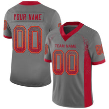 Загрузить изображение в средство просмотра галереи, Custom Gray Red-Orange Drift Fashion Football Jersey