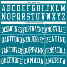 Загрузить изображение в средство просмотра галереи, Custom Teal White Round Neck Basketball Jersey