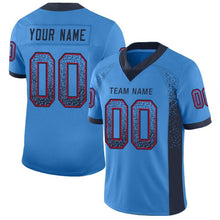 Загрузить изображение в средство просмотра галереи, Custom Powder Blue Navy-Red Drift Fashion Football Jersey