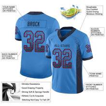 Загрузить изображение в средство просмотра галереи, Custom Powder Blue Navy-Red Drift Fashion Football Jersey