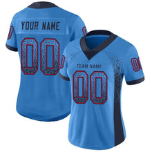 Загрузить изображение в средство просмотра галереи, Custom Powder Blue Navy-Red Drift Fashion Football Jersey