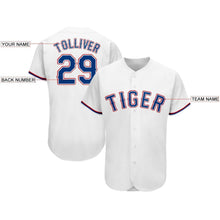 Laden Sie das Bild in den Galerie-Viewer, Custom White Royal-Red Baseball Jersey