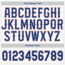 Laden Sie das Bild in den Galerie-Viewer, Custom White Royal-Red Baseball Jersey