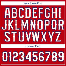 Load image into Gallery viewer, Custom Red White-Royal Baseball Jersey