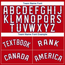 Load image into Gallery viewer, Custom Red White-Royal Baseball Jersey