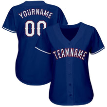 Laden Sie das Bild in den Galerie-Viewer, Custom Royal White-Red Baseball Jersey